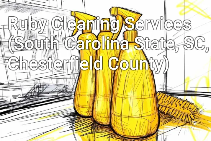 Ruby Cleaning Services (South Carolina State, SC, Chesterfield County)