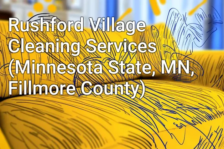 Rushford Village Cleaning Services (Minnesota State, MN, Fillmore County)