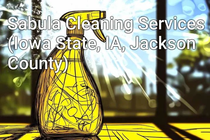 Sabula Cleaning Services (Iowa State, IA, Jackson County)