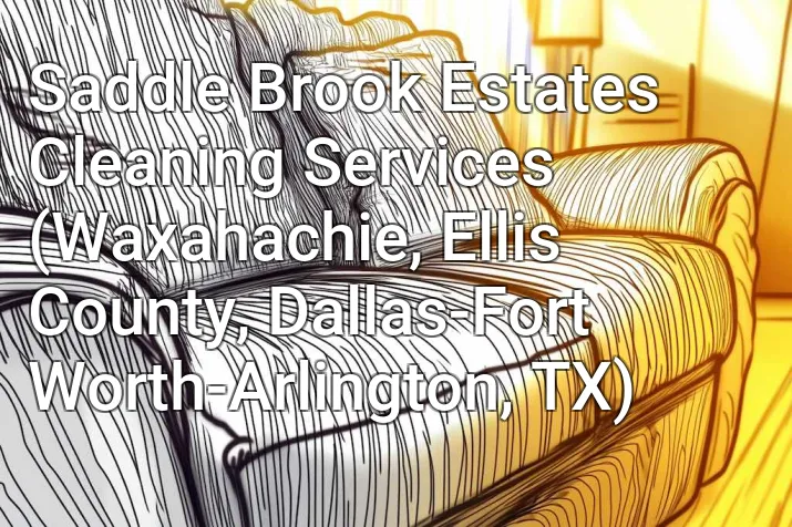 Saddle Brook Estates Cleaning Services (Waxahachie, Ellis County, Dallas-Fort Worth-Arlington, TX)