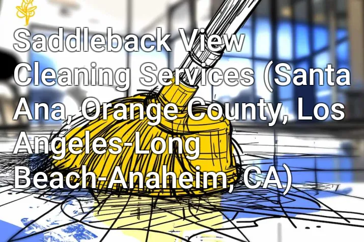 Saddleback View Cleaning Services (Santa Ana, Orange County, Los Angeles-Long Beach-Anaheim, CA)