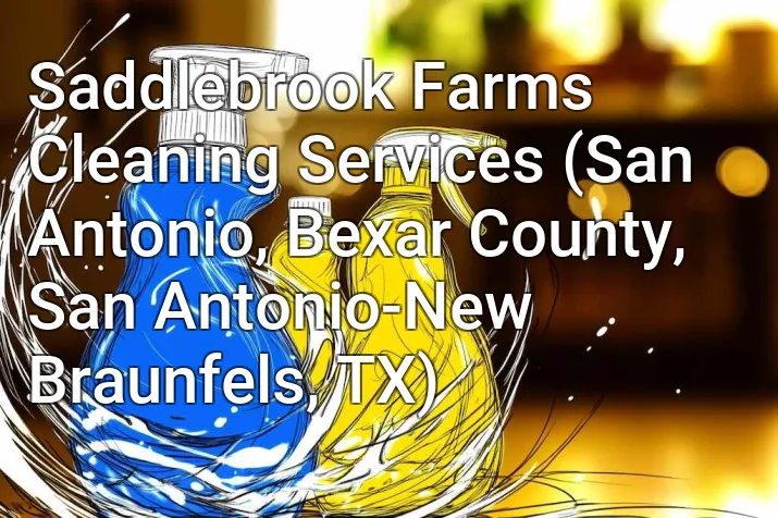 Saddlebrook Farms Cleaning Services (San Antonio, Bexar County, San Antonio-New Braunfels, TX)