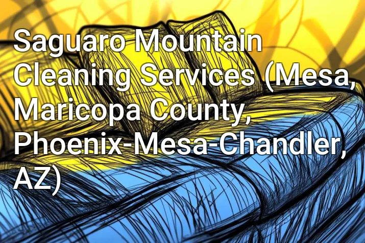 Saguaro Mountain Cleaning Services (Mesa, Maricopa County, Phoenix-Mesa-Chandler, AZ)