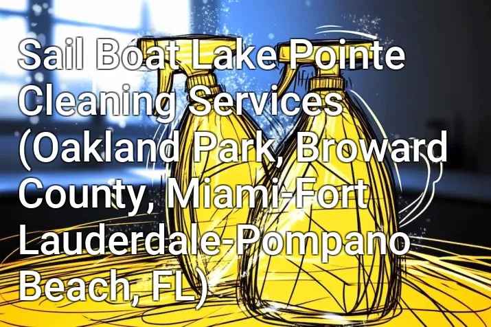 Sail Boat Lake Pointe Cleaning Services (Oakland Park, Broward County, Miami-Fort Lauderdale-Pompano Beach, FL)