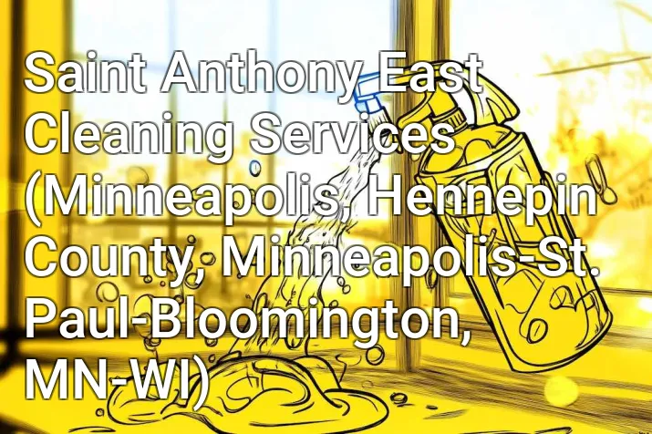 Saint Anthony East Cleaning Services (Minneapolis, Hennepin County, Minneapolis-St. Paul-Bloomington, MN-WI)