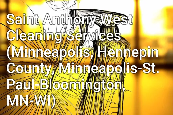 Saint Anthony West Cleaning Services (Minneapolis, Hennepin County, Minneapolis-St. Paul-Bloomington, MN-WI)