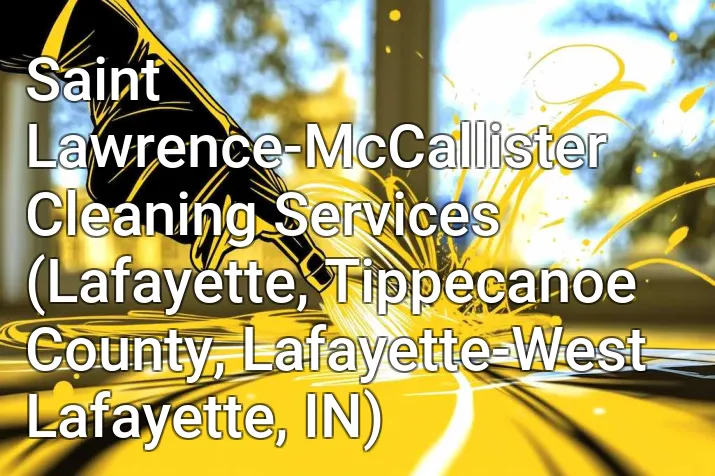 Saint Lawrence-McCallister Cleaning Services (Lafayette, Tippecanoe County, Lafayette-West Lafayette, IN)