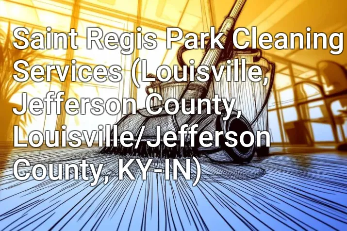Saint Regis Park Cleaning Services (Louisville, Jefferson County, Louisville/Jefferson County, KY-IN)
