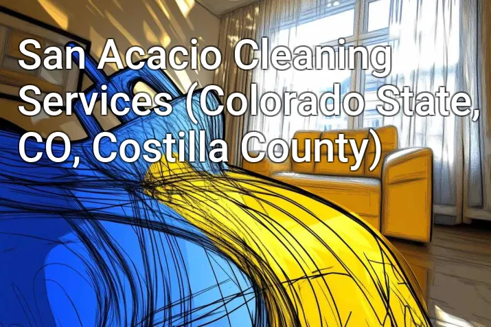 San Acacio Cleaning Services (Colorado State, CO, Costilla County)