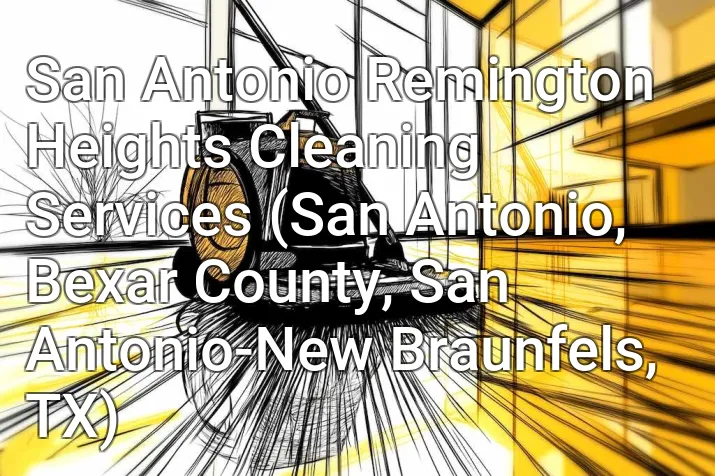 San Antonio Remington Heights Cleaning Services (San Antonio, Bexar County, San Antonio-New Braunfels, TX)