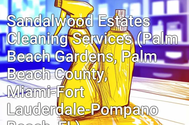 Sandalwood Estates Cleaning Services (Palm Beach Gardens, Palm Beach County, Miami-Fort Lauderdale-Pompano Beach, FL)