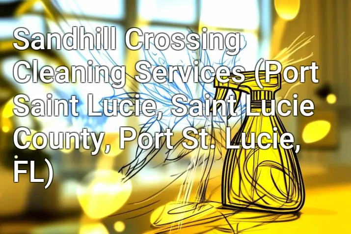 Sandhill Crossing Cleaning Services (Port Saint Lucie, Saint Lucie County, Port St. Lucie, FL)