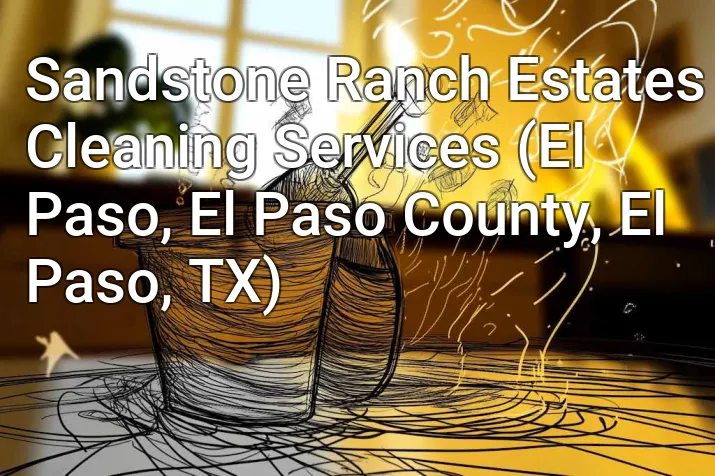 Sandstone Ranch Estates Cleaning Services (El Paso, El Paso County, El Paso, TX)