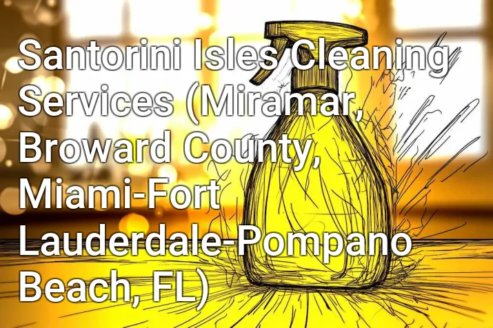 Santorini Isles Cleaning Services (Miramar, Broward County, Miami-Fort Lauderdale-Pompano Beach, FL)