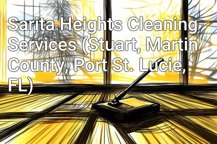 Sarita Heights Cleaning Services (Stuart, Martin County, Port St. Lucie, FL)