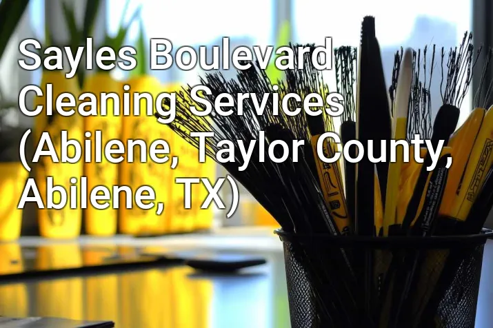 Sayles Boulevard Cleaning Services (Abilene, Taylor County, Abilene, TX)