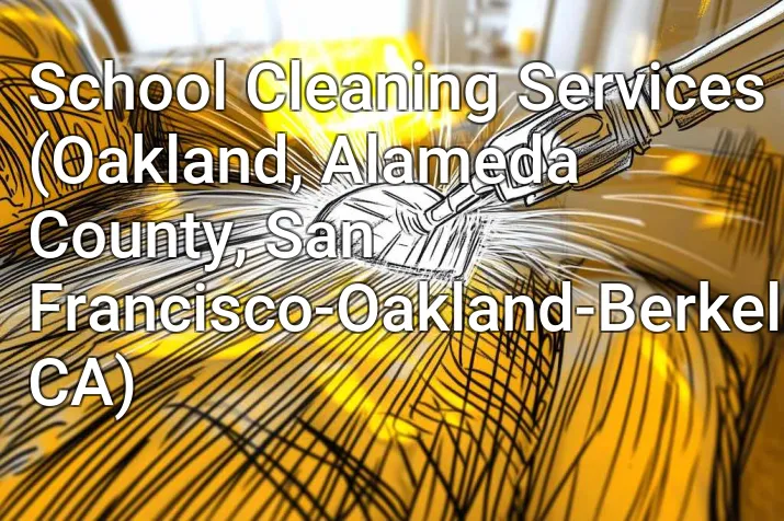 School Cleaning Services (Oakland, Alameda County, San Francisco-Oakland-Berkeley, CA)