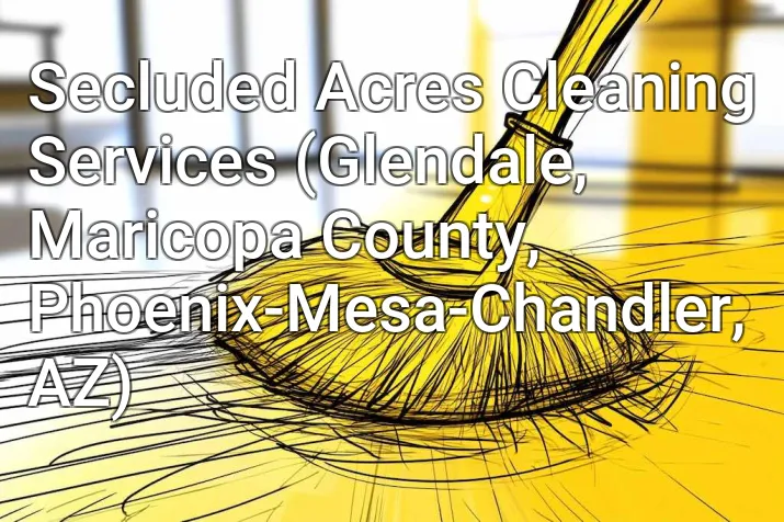Secluded Acres Cleaning Services (Glendale, Maricopa County, Phoenix-Mesa-Chandler, AZ)