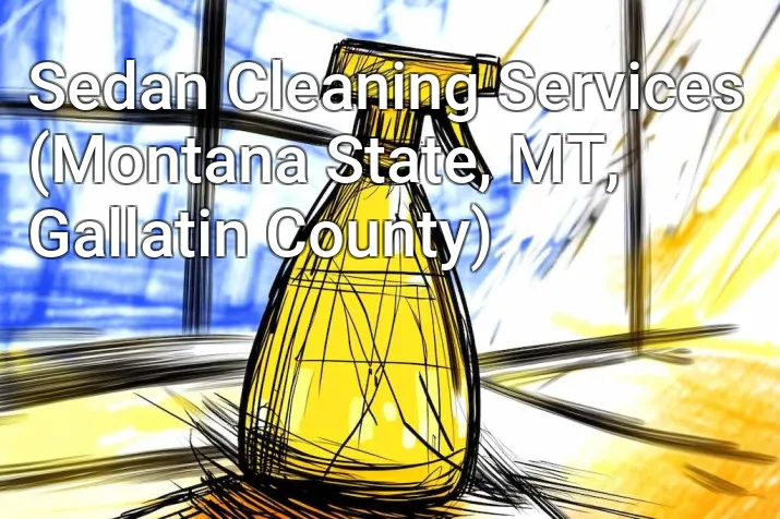 Sedan Cleaning Services (Montana State, MT, Gallatin County)