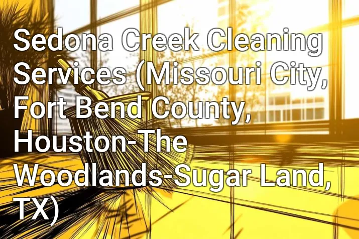 Sedona Creek Cleaning Services (Missouri City, Fort Bend County, Houston-The Woodlands-Sugar Land, TX)