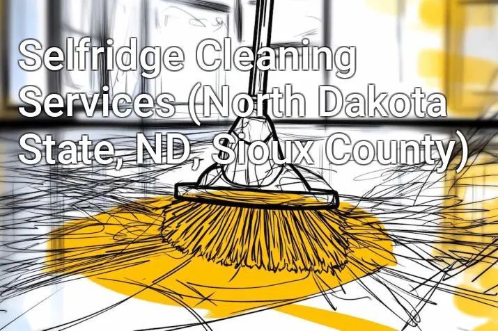Selfridge Cleaning Services (North Dakota State, ND, Sioux County)