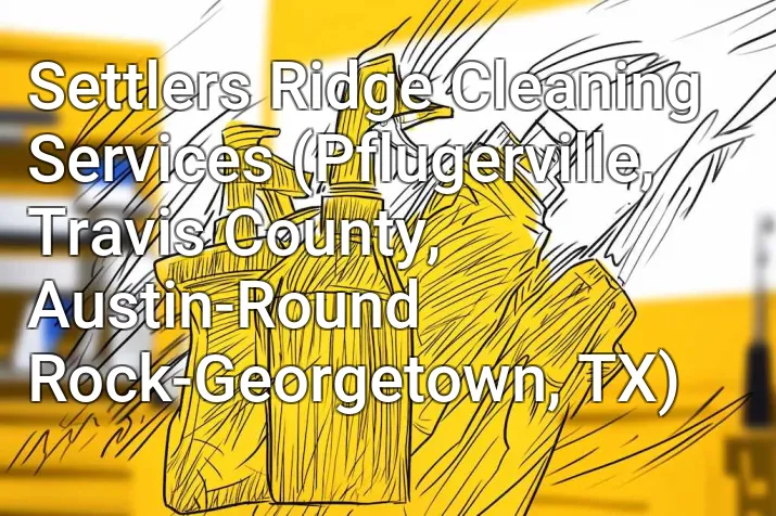 Settlers Ridge Cleaning Services (Pflugerville, Travis County, Austin-Round Rock-Georgetown, TX)