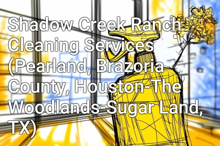 Shadow Creek Ranch Cleaning Services (Pearland, Brazoria County, Houston-The Woodlands-Sugar Land, TX)