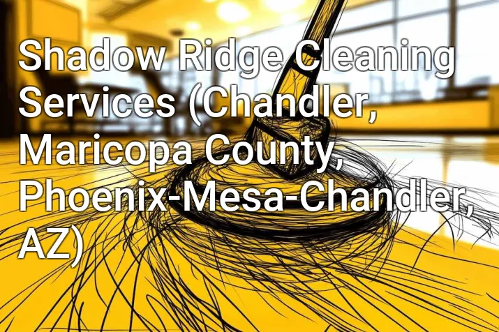Shadow Ridge Cleaning Services (Chandler, Maricopa County, Phoenix-Mesa-Chandler, AZ)