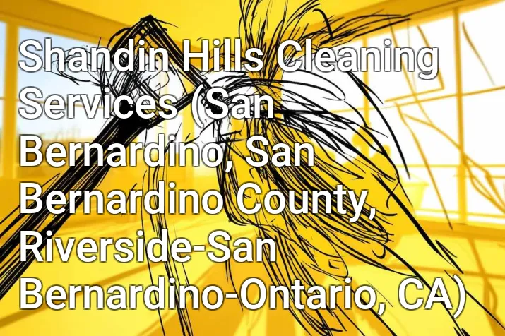 Shandin Hills Cleaning Services (San Bernardino, San Bernardino County, Riverside-San Bernardino-Ontario, CA)
