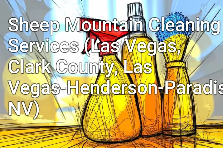 Sheep Mountain Cleaning Services (Las Vegas, Clark County, Las Vegas-Henderson-Paradise, NV)