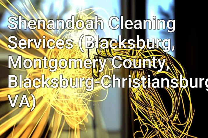 Shenandoah Cleaning Services (Blacksburg, Montgomery County, Blacksburg-Christiansburg, VA)