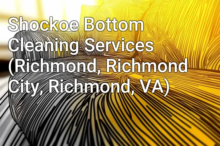 Shockoe Bottom Cleaning Services (Richmond, Richmond City, Richmond, VA)