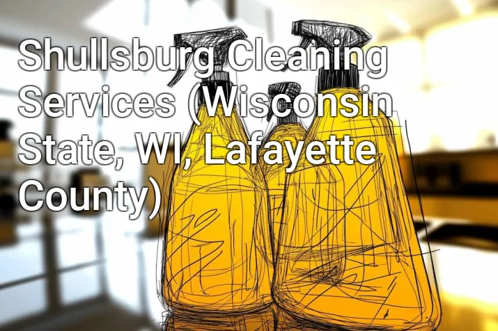 Shullsburg Cleaning Services (Wisconsin State, WI, Lafayette County)