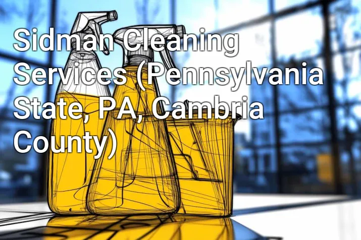 Sidman Cleaning Services (Pennsylvania State, PA, Cambria County)