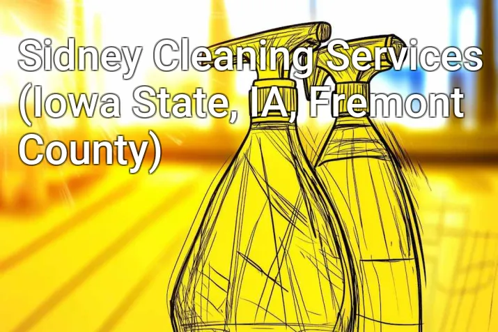 Sidney Cleaning Services (Iowa State, IA, Fremont County)