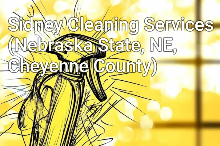 Sidney Cleaning Services (Nebraska State, NE, Cheyenne County)