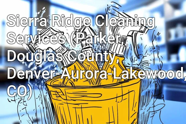 Sierra Ridge Cleaning Services (Parker, Douglas County, Denver-Aurora-Lakewood, CO)