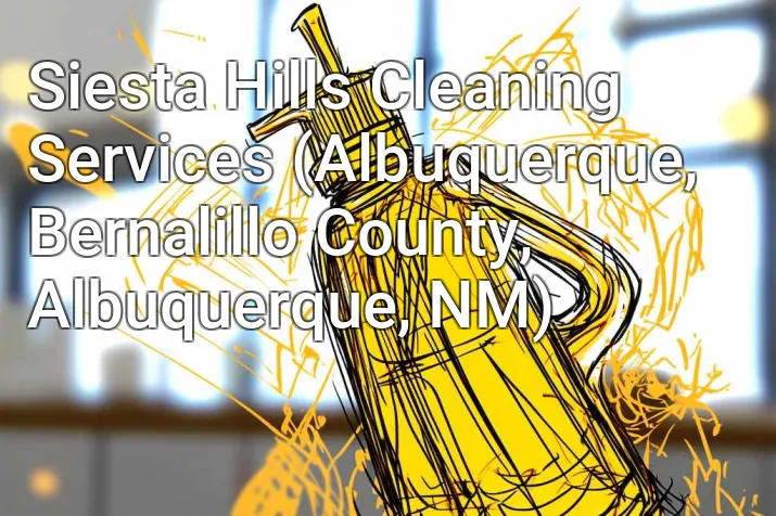 Siesta Hills Cleaning Services (Albuquerque, Bernalillo County, Albuquerque, NM)