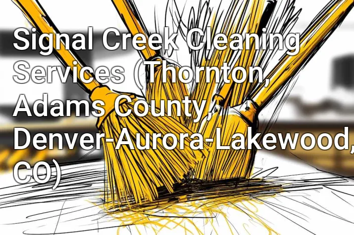 Signal Creek Cleaning Services (Thornton, Adams County, Denver-Aurora-Lakewood, CO)