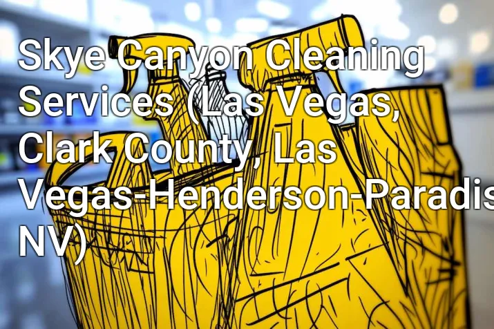 Skye Canyon Cleaning Services (Las Vegas, Clark County, Las Vegas-Henderson-Paradise, NV)