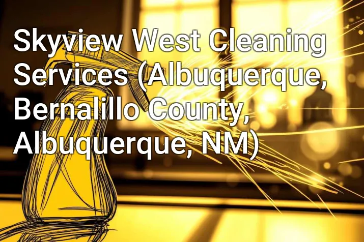 Skyview West Cleaning Services (Albuquerque, Bernalillo County, Albuquerque, NM)