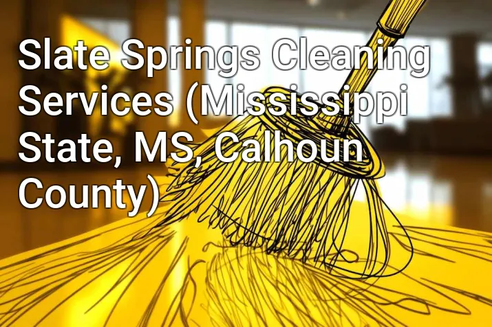 Slate Springs Cleaning Services (Mississippi State, MS, Calhoun County)