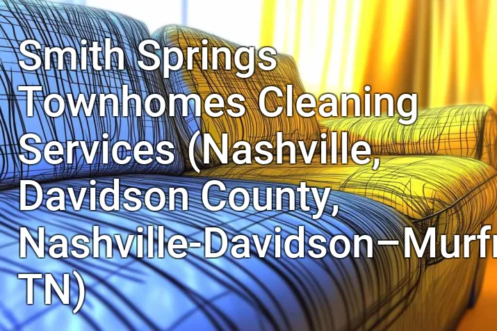 Smith Springs Townhomes Cleaning Services (Nashville, Davidson County, Nashville-Davidson–Murfreesboro–Franklin, TN)