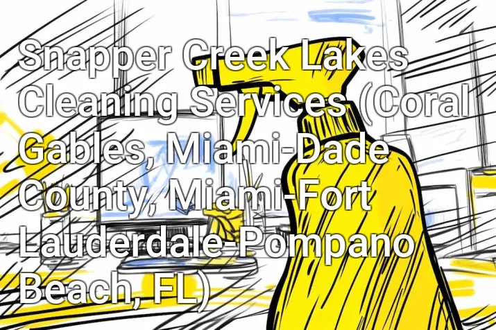 Snapper Creek Lakes Cleaning Services (Coral Gables, Miami-Dade County, Miami-Fort Lauderdale-Pompano Beach, FL)