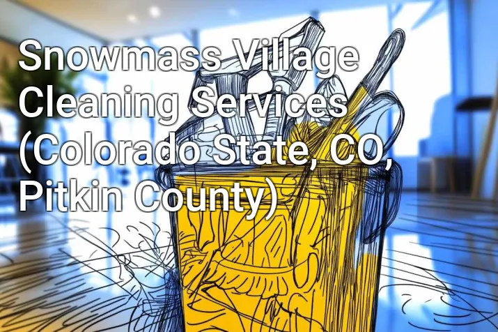 Snowmass Village Cleaning Services (Colorado State, CO, Pitkin County)