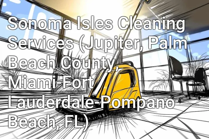 Sonoma Isles Cleaning Services (Jupiter, Palm Beach County, Miami-Fort Lauderdale-Pompano Beach, FL)