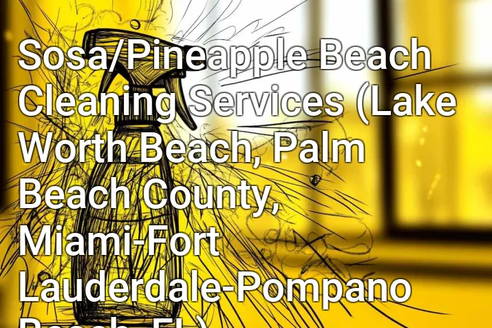 Sosa/Pineapple Beach Cleaning Services (Lake Worth Beach, Palm Beach County, Miami-Fort Lauderdale-Pompano Beach, FL)