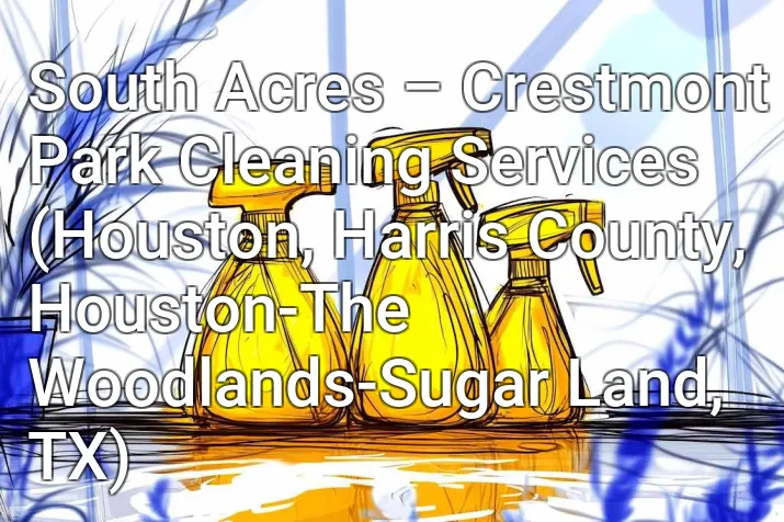 South Acres – Crestmont Park Cleaning Services (Houston, Harris County, Houston-The Woodlands-Sugar Land, TX)