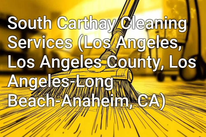 South Carthay Cleaning Services (Los Angeles, Los Angeles County, Los Angeles-Long Beach-Anaheim, CA)
