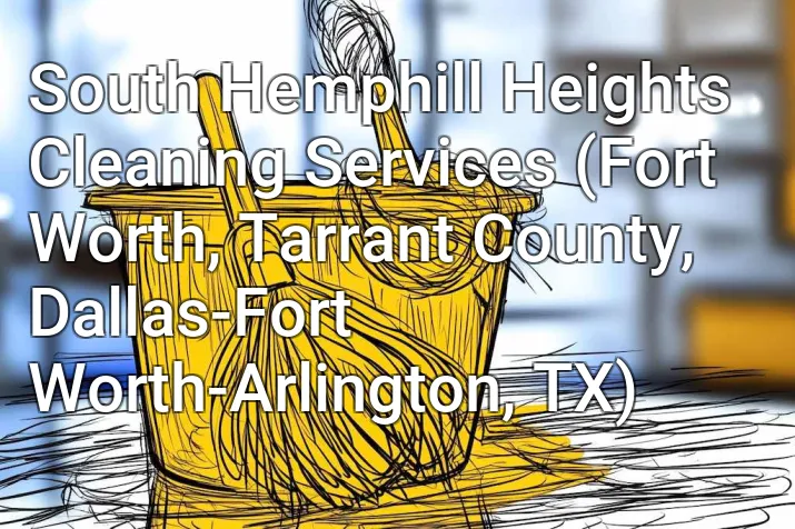 South Hemphill Heights Cleaning Services (Fort Worth, Tarrant County, Dallas-Fort Worth-Arlington, TX)